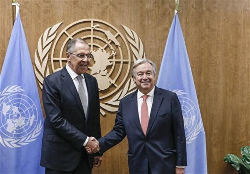 مذاکرات تلفنی لاوروف و دبیرکل سازمان ملل