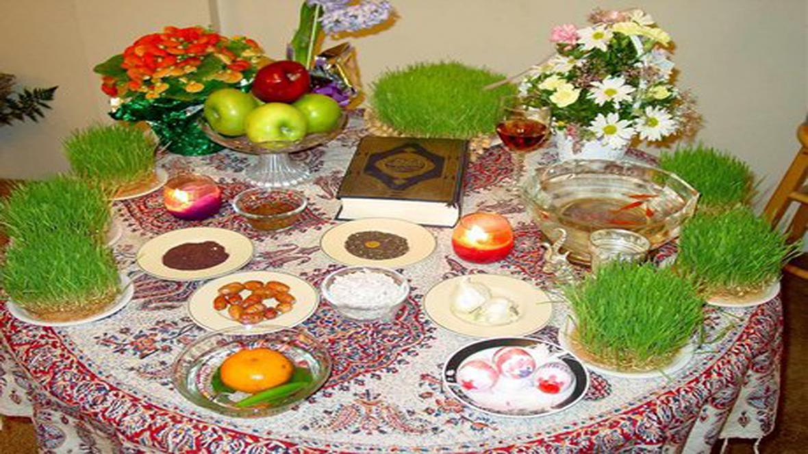 سفره هفت سین آتش به پا کرد سفره هفت سین آتش به پا کرد