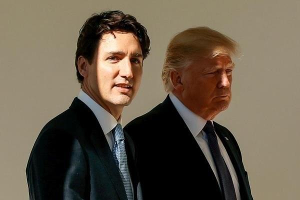 دسته گل جدید ترامپ در گفت و گو با نخست وزیر کانادا