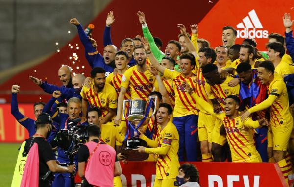 اتلتیک بیلبائو 0 - بارسلونا 4؛ قهرمانی در کوپا دل ری با نمایشی دلپذیر