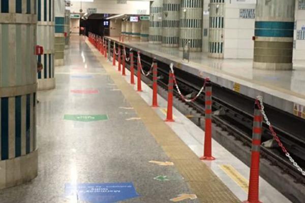 پایلوت المان های ترافیکی در حریم ریلی ایستگاه های مترو نصب می گردد
